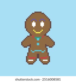 christmas ginger bread pixel art