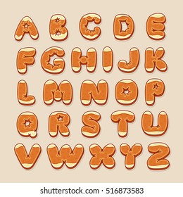Christmas Gingerbread alphabet