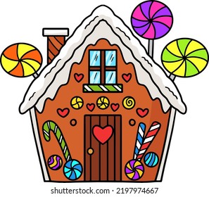 Christmas Gingerbread Cartoon Colored Clipart