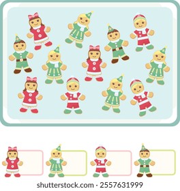 Christmas Gingerbread Cookie Counting Game 