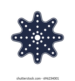 Christmas gingerbread cookie isolated vector icon. Merry christmas symbol illustration.