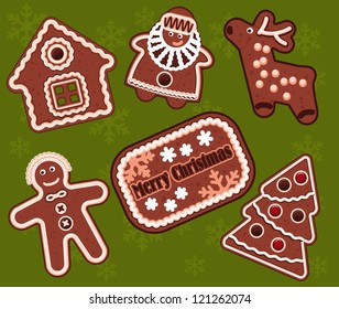 Christmas gingerbread cookies