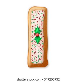 Christmas gingerbread cookies alphabet. Vector illustration EPS10