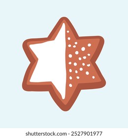 Christmas gingerbread cookies design background