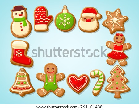 Similar – Image, Stock Photo Gingerbread hearts with the inscription ” I love you “