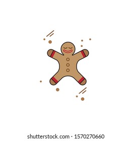 Christmas gingerbread cute man cookie