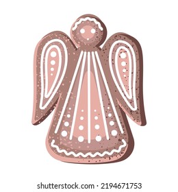 Christmas gingerbread of different shapes. Sugar cookies in the shape of New Year's figures.
