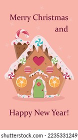 Christmas gingerbread house clipart cookies