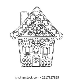 christmas gingerbread house sweet christmas coloring book for kids