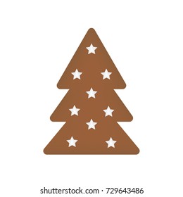 christmas gingerbread icon- vector illustration