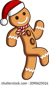 gingerbread man running away