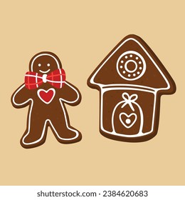 Christmas gingerbread - man and house