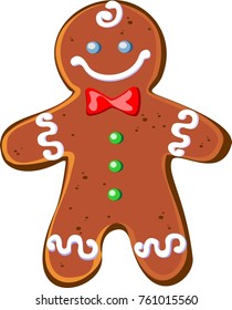 Christmas gingerbread. The gingerbread man. Christmas. New year. Victor