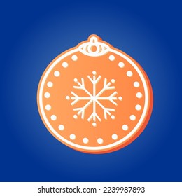 Christmas gingerbread on a colored background. New Year and Christmas, pattern, illustration.