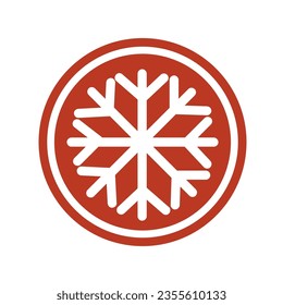 Christmas gingerbread with a snowflake. Celebratory jekor. New Year s sweets. Vector, flat style.