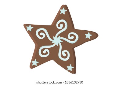 Christmas Gingerbread in Star Shape