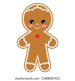 Christmas gingerbread vector cartoon illustration