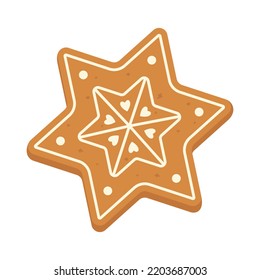 Christmas gingerbread for Christmas. Vector illustration.