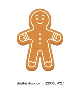 Christmas gingerbread for Christmas. Vector illustration.