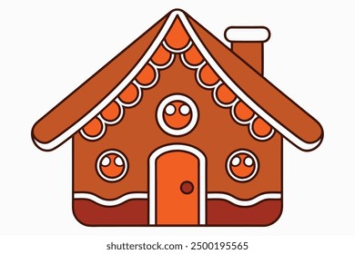 Navidades Ilustración vectorial de pan de jengibre Dibujos animados, Clipart y diseño de arte de línea para Micro stock