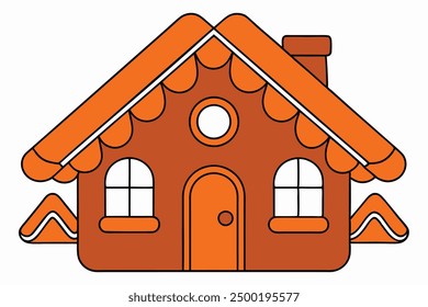 Christmas Gingerbread Vector Illustration Cartoon, Clipart, and Line Art Design for Micro stock