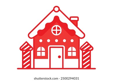 Christmas Gingerbread Vector Illustration Cartoon, Clipart, and Line Art Design for Micro stock