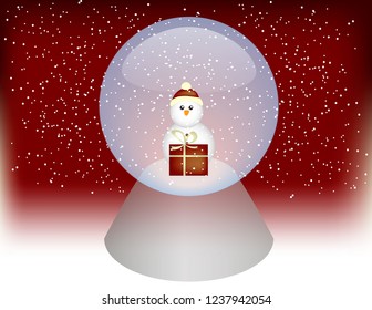 Christmas glass ball vector design. Christmas image, card, background. 