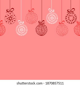 Christmas glass balls made in the hand painted style.
