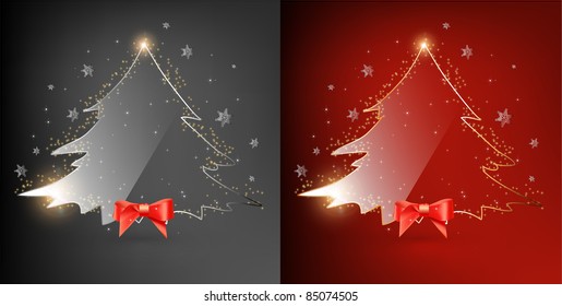 Christmas glass tree