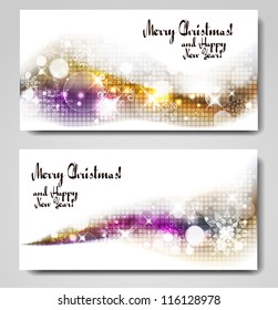 christmas gleaming banners
