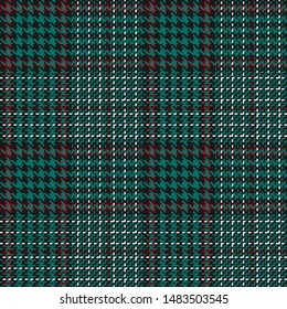 Christmas glen check seamless pattern