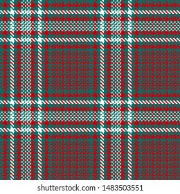 Christmas glen check seamless pattern