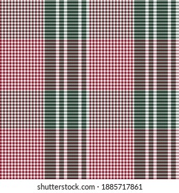 Christmas Glen Plaid textured seamless pattern suitable for fashion textiles and graphics