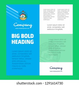 Christmas globe  Business Company Poster Template. with place for text and images. vector background