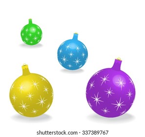 Christmas globe isolated