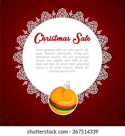 Christmas Globe text with a christmas sphere