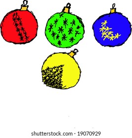christmas globe -This is a vector. You can change size without loss quality.