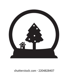 Weihnachtsglocke | Schwarzer Vektorgrafik |