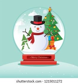 Christmas globe vector, Christmas decoration