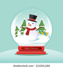 Christmas globe vector, Christmas decoration