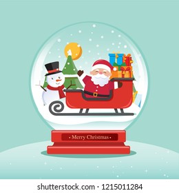 Christmas globe vector, Christmas decoration