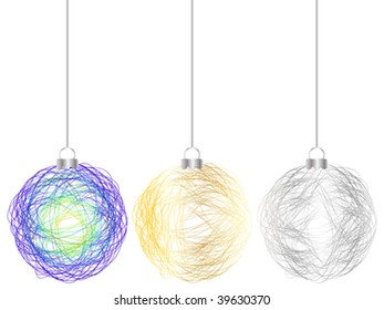 christmas globe vector illustration