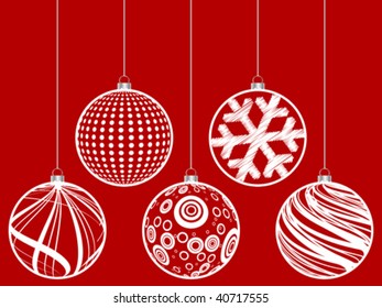 christmas globe vector illustration