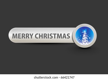 christmas glossy buttons on white backgound, vector design