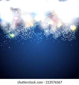 Christmas Glossy Star Background Vector Illustration EPS10 