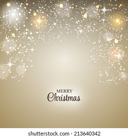 Christmas Glossy Star Background Vector Illustration EPS10 