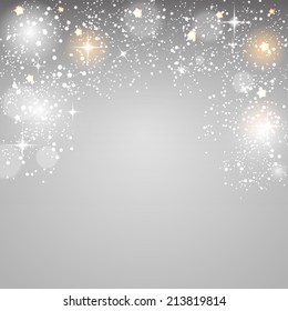 Christmas Glossy Star Background Vector Illustration EPS10 