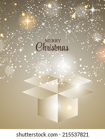 Christmas Glossy Star Background Vector Illustration EPS10 