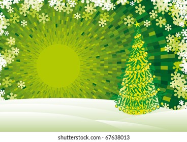 Christmas glossy tree