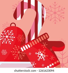 Christmas glove design